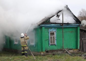 В Сараевском районе горел жилой дом