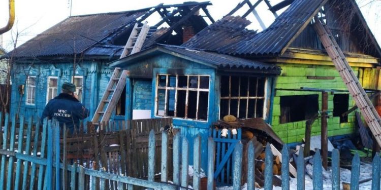 При пожаре в рязанских Сараях погиб мужчина