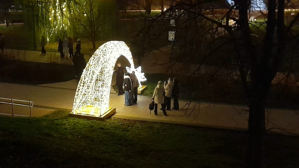 Рязанский Лыбедский бульвар украсили к Новому году