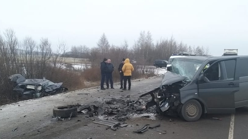 Поблизости рязанского Скопина при столкновении легковушек пострадали 5 человек