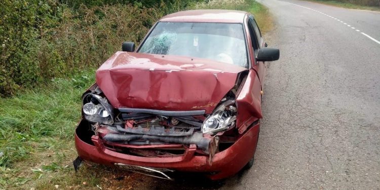 В ДТП в Сараевском районе пострадал водитель на «Renault Logan»