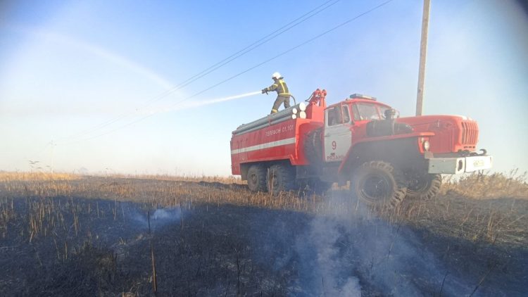 В Спасском районе пожарные локализовали три очага возгорания