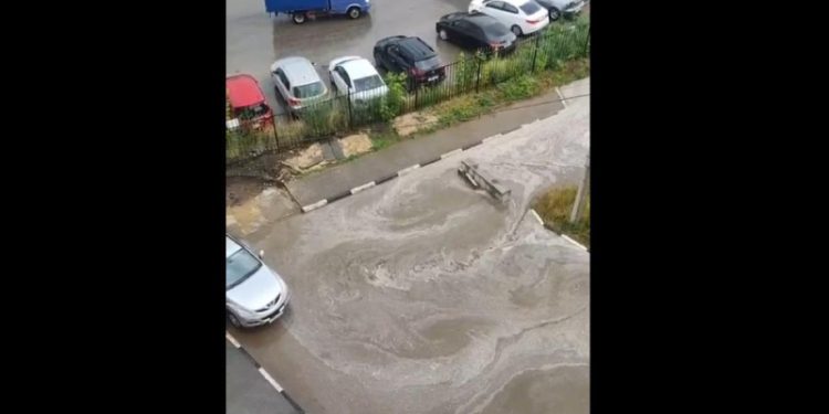 Потоп во дворе на Касимовском шоссе повторился