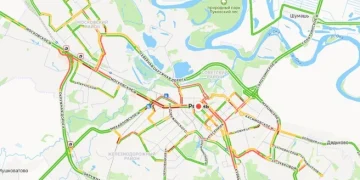Дождь сковал Рязань 9-балльными пробками