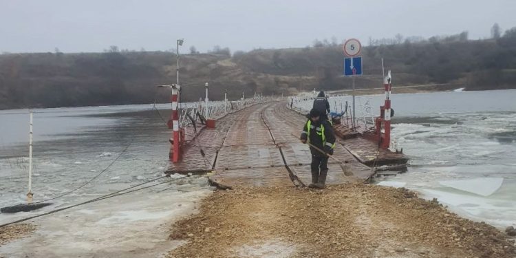 Рязанский минтранс поделился обновленной информацией о двух понтонных мостах в Спасском районе